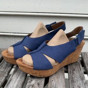 Clarks Navy Blue Women's Sandals